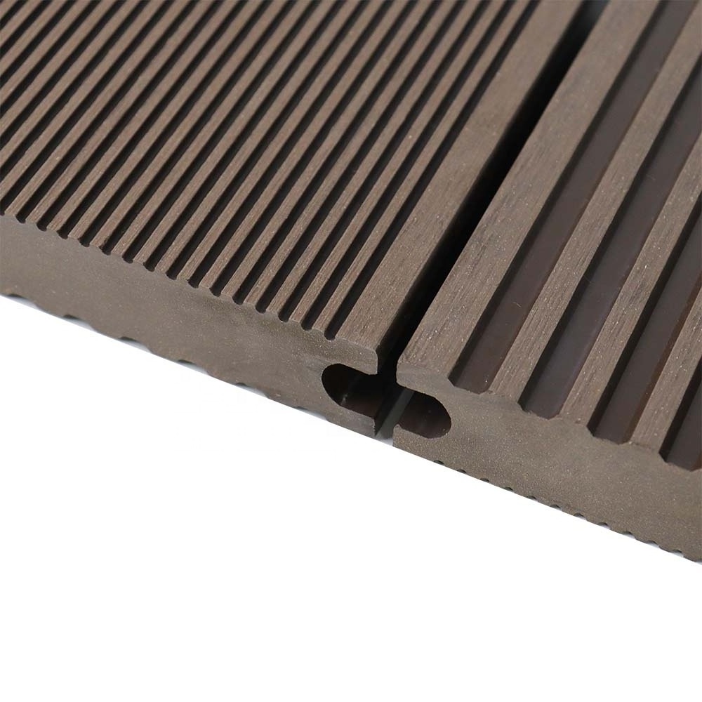 wpc Outdoor Customized length Decking Wooden Plastic Composites coffee extruded Composite wpc board engineered flooring