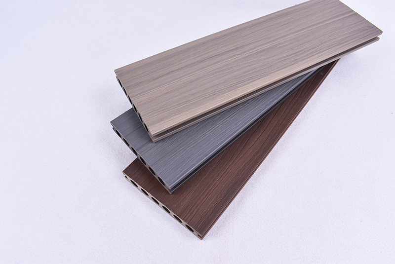 Cheap Price Co-extrusion wood-plastic wood texture WPC hollow decking engineered Outdoor composite wood decking