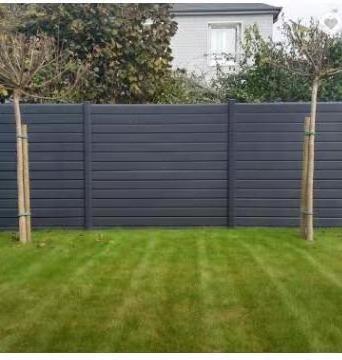 Easy Installation Privacy Decorative Outdoor Garden Fence Wood Composite WPC Fence Panels