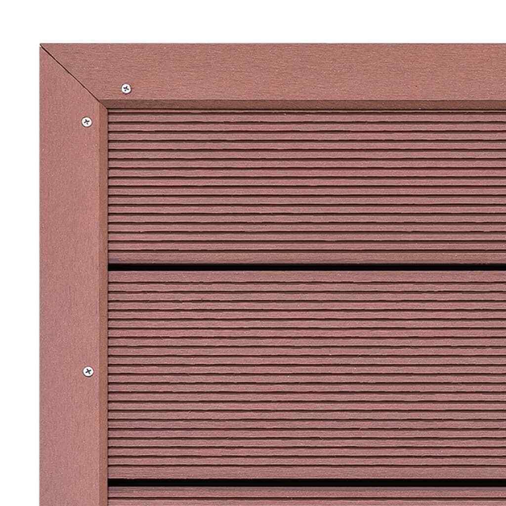 Element WPC Shower Floor Board Non Slip Panel Brown for Solar Shower Pool Ladder/Garden/ Patio