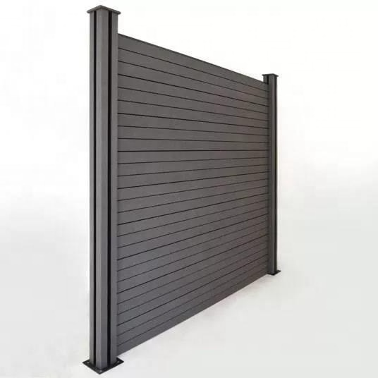 Easy Installation Privacy Decorative Outdoor Garden Fence Wood Composite WPC Fence Panels