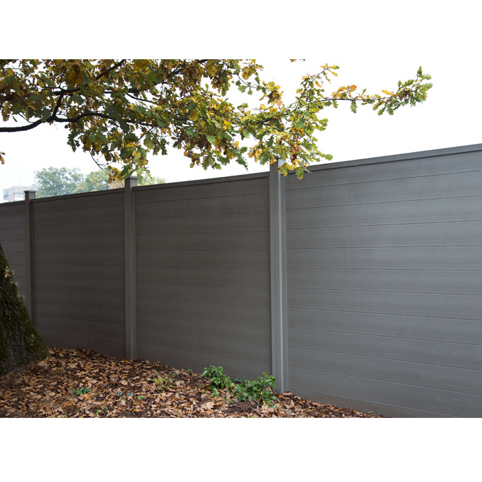 outdoor garden wood plastic composite wpc fence panels 1800mm aluminium post with wpc fence sets outdoor wpc garden fence