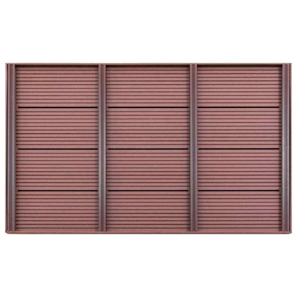 Element WPC Shower Floor Board Non Slip Panel Brown for Solar Shower Pool Ladder/Garden/ Patio