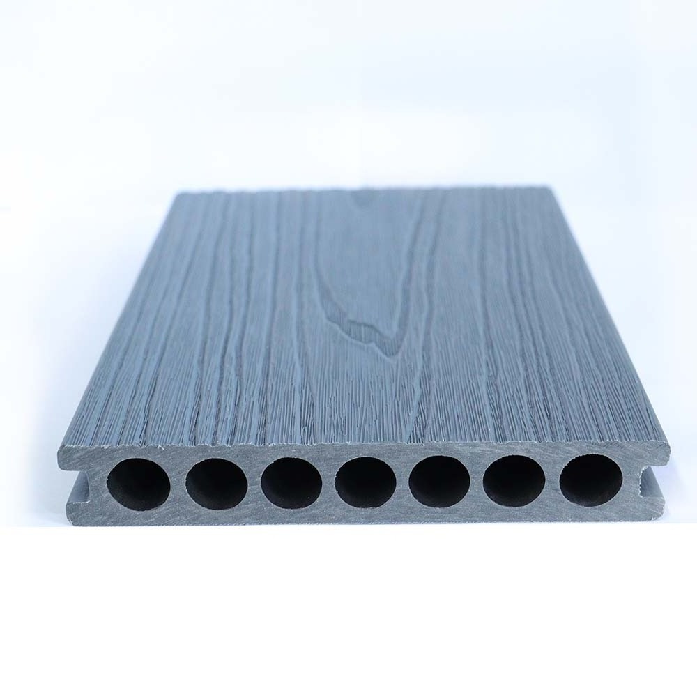 Cheap Price Co-extrusion wood-plastic wood texture WPC hollow decking engineered Outdoor composite wood decking