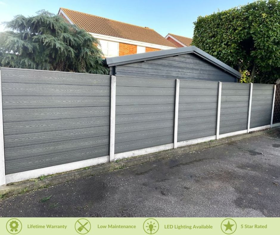 DIY size wpc fence Panel wood plastic Composite Boards 1.8*1.8M WPC Aluminum wpc fence for outdoor