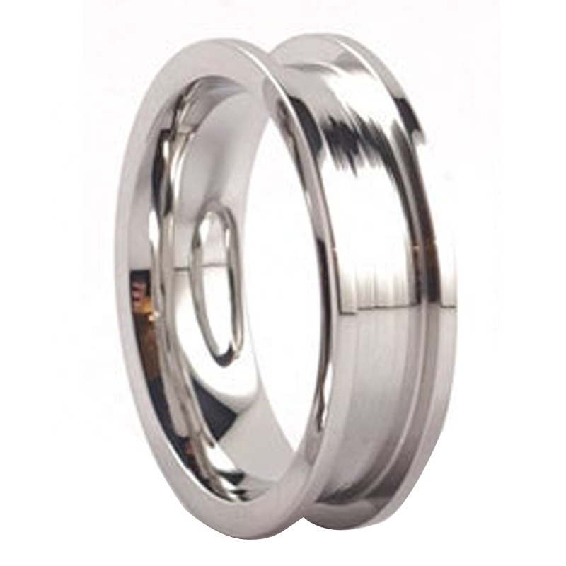 Wholesale Hand Made Rings Classic Jewelry Cobalt Chrome Ring Cores with 5mm Channel Blank for Inlay