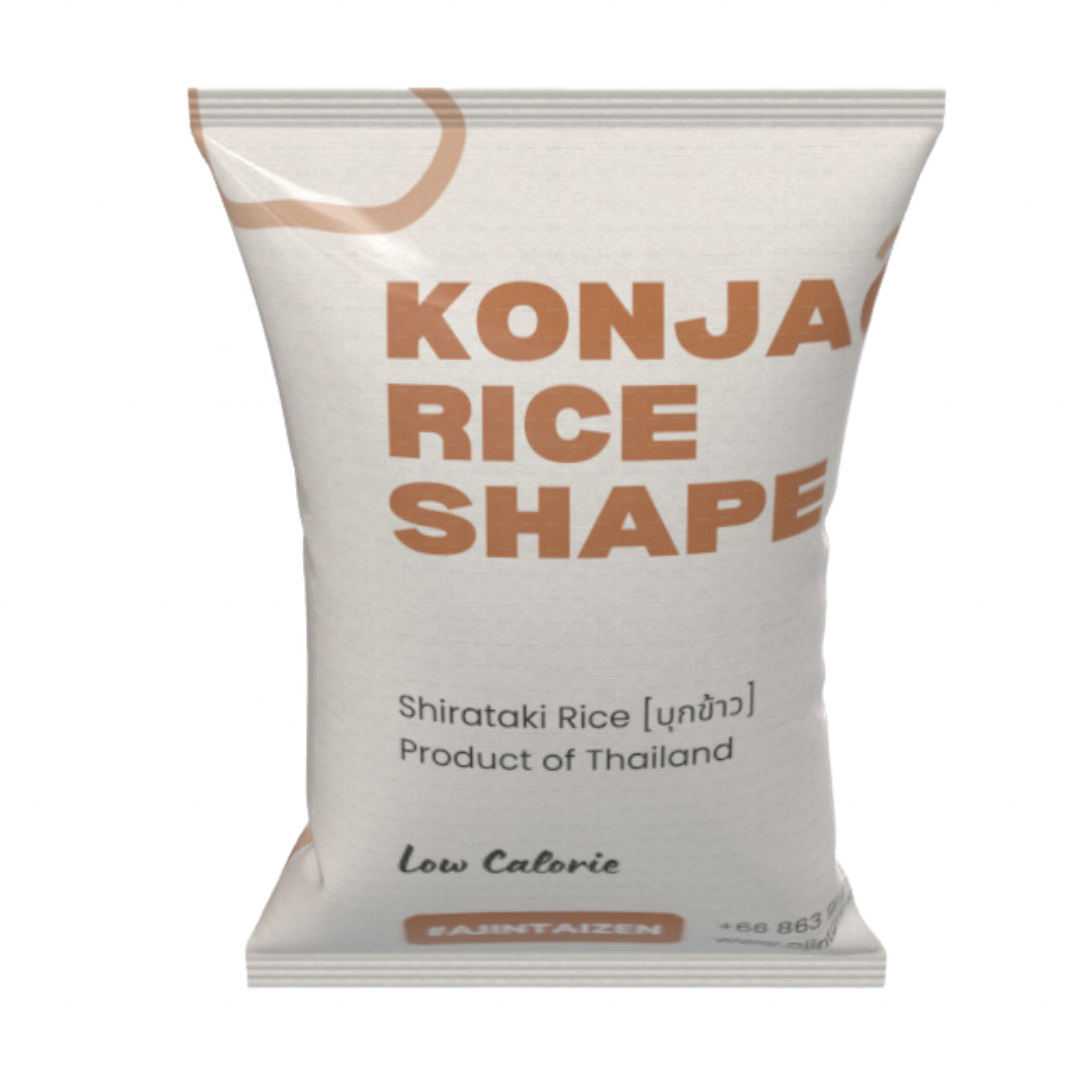 AjintaiZen Shirataki Konnyaku Non-GMO Sugar Free Low Calorie Instant Rice High in Fiber & Calcium Konjac Rice Shape