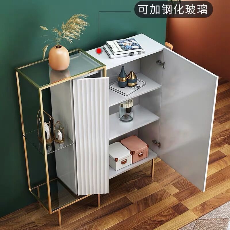 AJJ ZY01 Nordic light luxury porch table creative personality porch table decoration cabinet door shoe cabinet