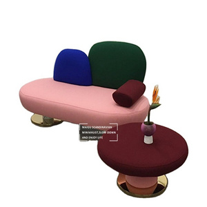 AJJ S40 Italian modern creative designer colorful macaron fondant mushroom sofa stool chair children's room villa sofa