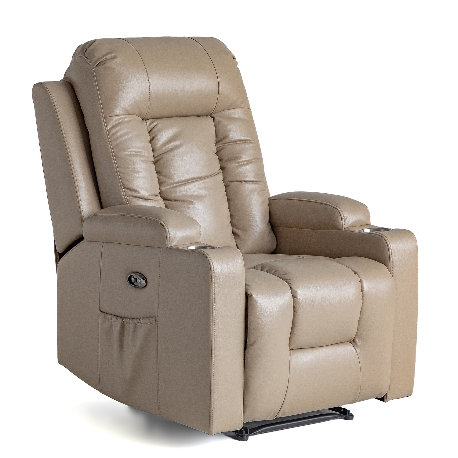 Geeksofa Factory Wholesale Lazy Boy Air Leather Power Electric Recliner Chair with Massage and Heat for Living Room Furniture