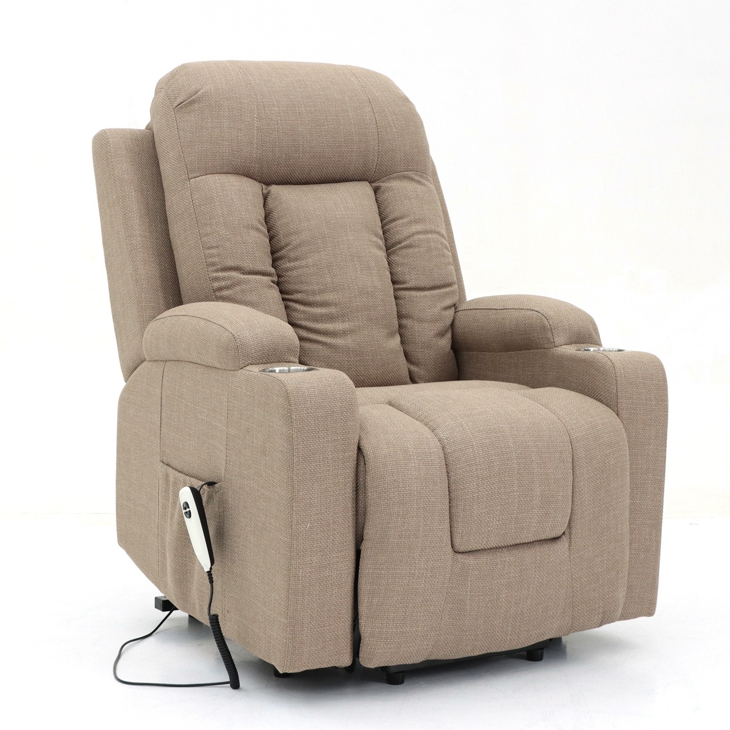 Geeksofa Factory Wholesale Power Electric Medical Lift Riser Recliner Chair with Cup Holder and Massage and Heat for The Elderly