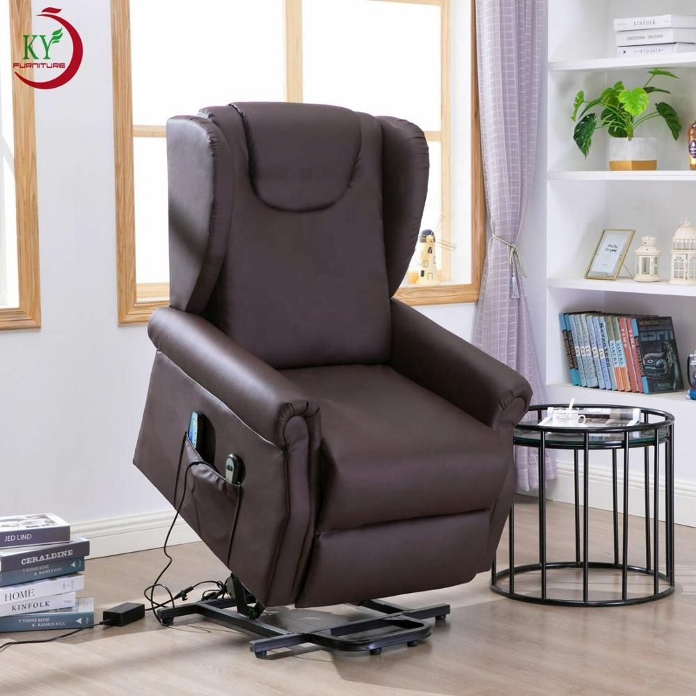 JKY Furniture ZOY Modern Luxury Leather Home Theater Electric Rise Power Lift Recliner Chair Living Room Sofa Sectional Sofa