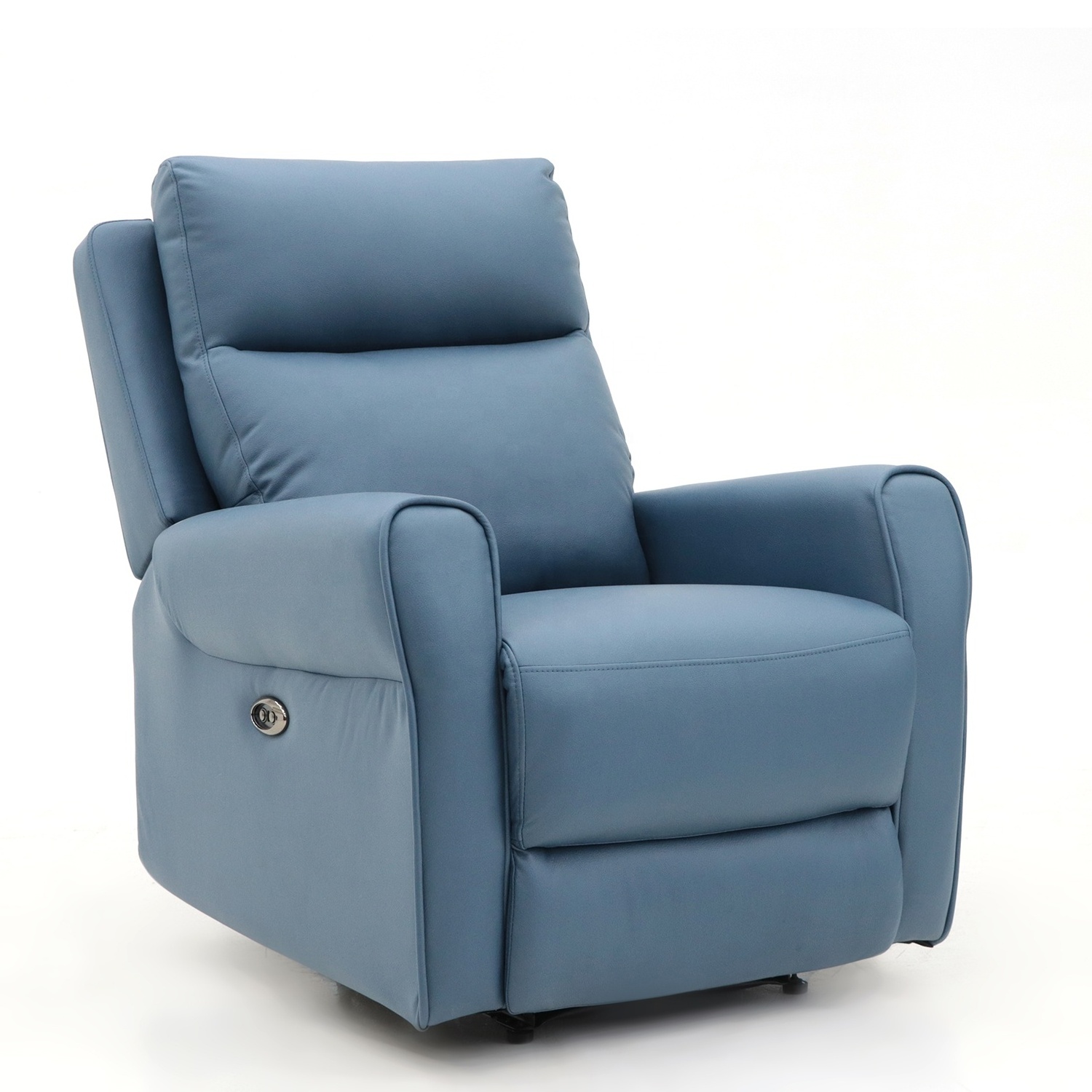 Geeksofa Factory Wholesale Lazy Boy Modern Microfiber Fabric Power Electric Recliner Chair with Massage and Heat for Living Room