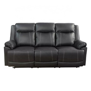 JKY 3 Seater Loveseat Air Leather Manual 2 Seater Motion Recliner Sofa Set Reclinable With Massage Function For Living Room