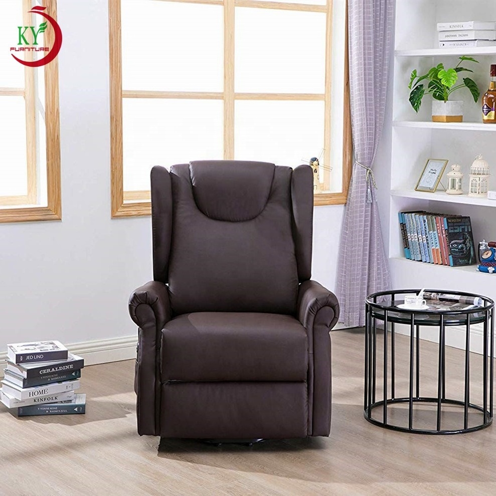 JKY Furniture ZOY Modern Luxury Leather Home Theater Electric Rise Power Lift Recliner Chair Living Room Sofa Sectional Sofa