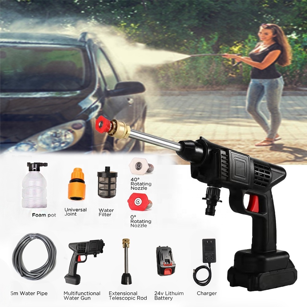 CarWash Wireless High Pressure Portable Car Washer Water Gun Self Service Car Wash Equipment