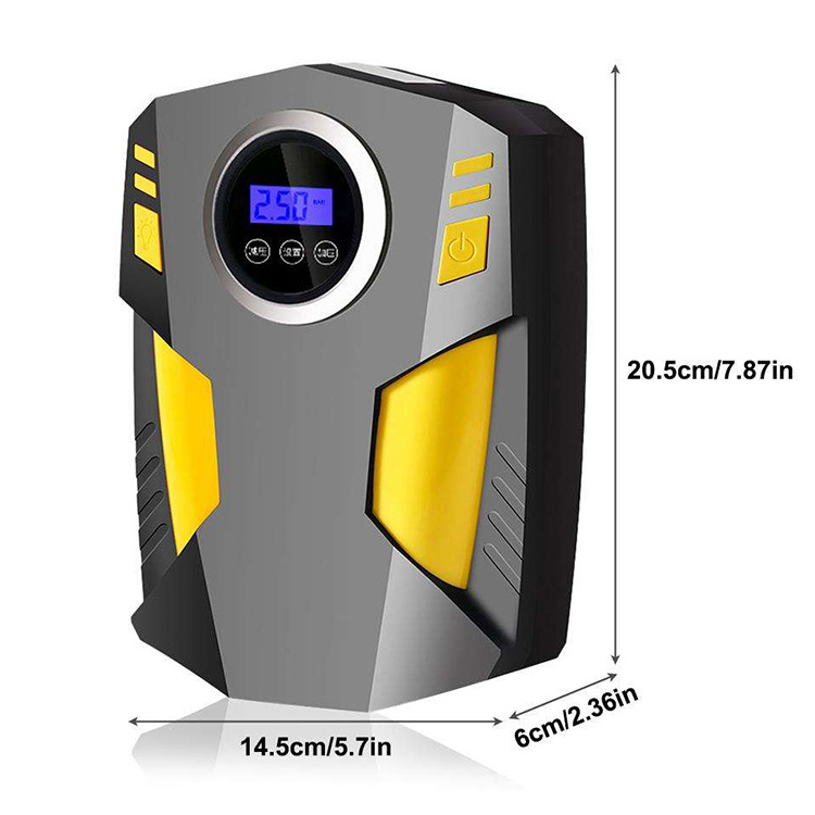 Mini Electric Air Pump Portable Digital Tire Inflator With Pressure Gauge Pcb Tire Inflator For Car