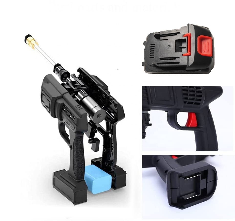 Portable 24V Powerful Cordless Car Washer High Pressure Water Gun Car Cleaner Wash Foam Spray Gun