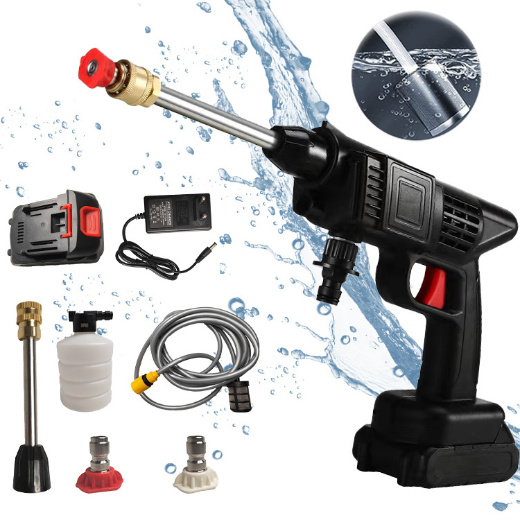 CarWash Wireless High Pressure Portable Car Washer Water Gun Self Service Car Wash Equipment