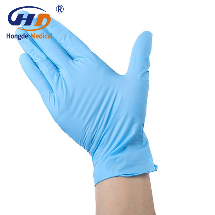 Powder Free Exam Disposable Latex Blue 4.3mil Small Glove For Kids Nitrile Gloves