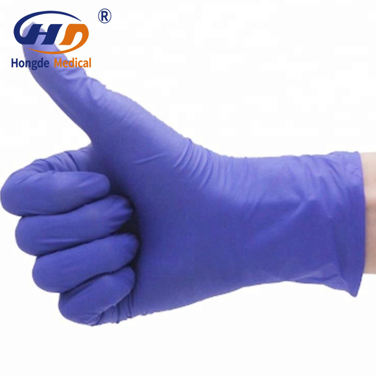 Powder Free Exam Disposable Latex Blue 4.3mil Small Glove For Kids Nitrile Gloves