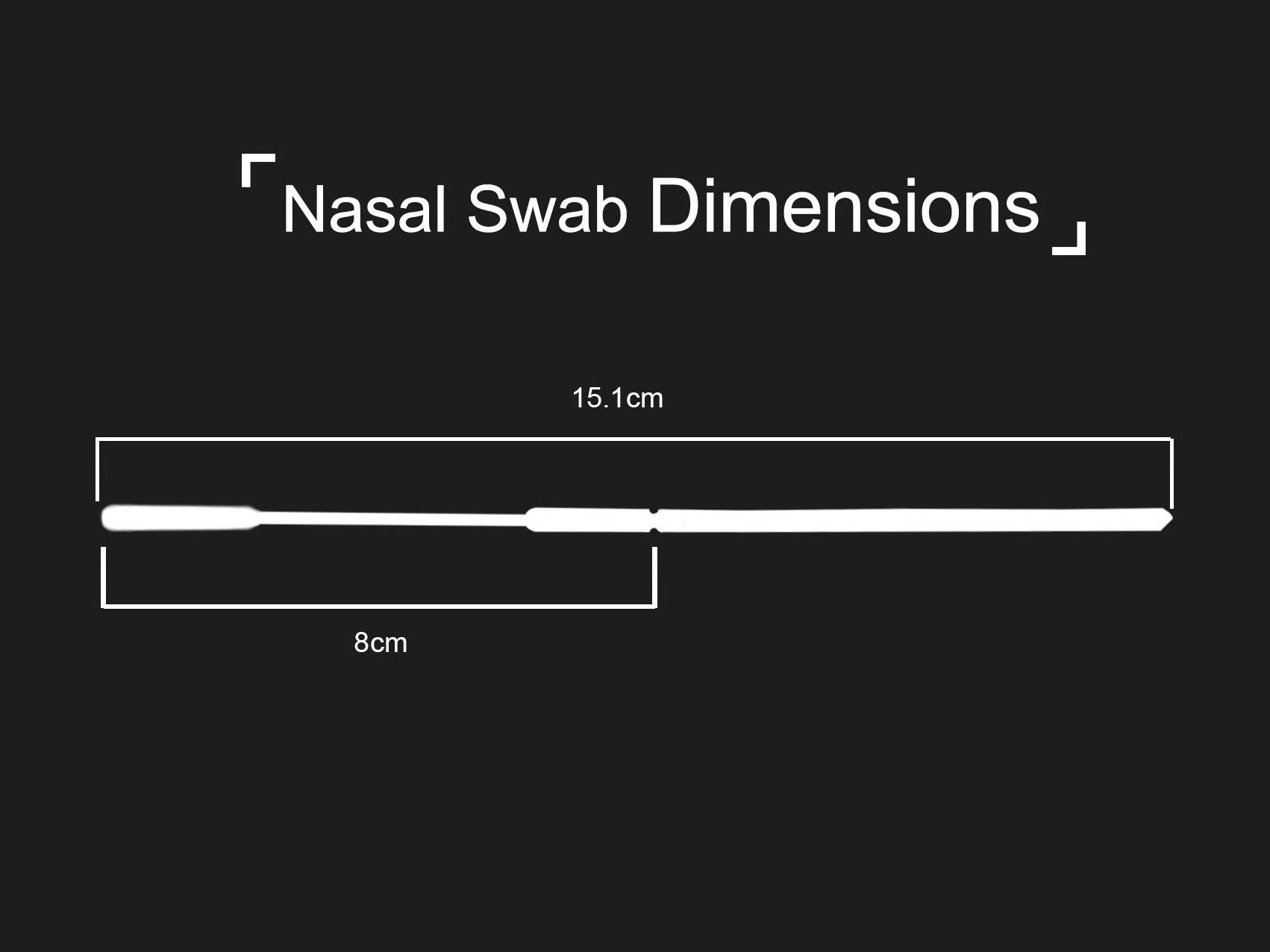 Flocked Swab Test Swab for Oral or Nasal With Disposable Sterile Package