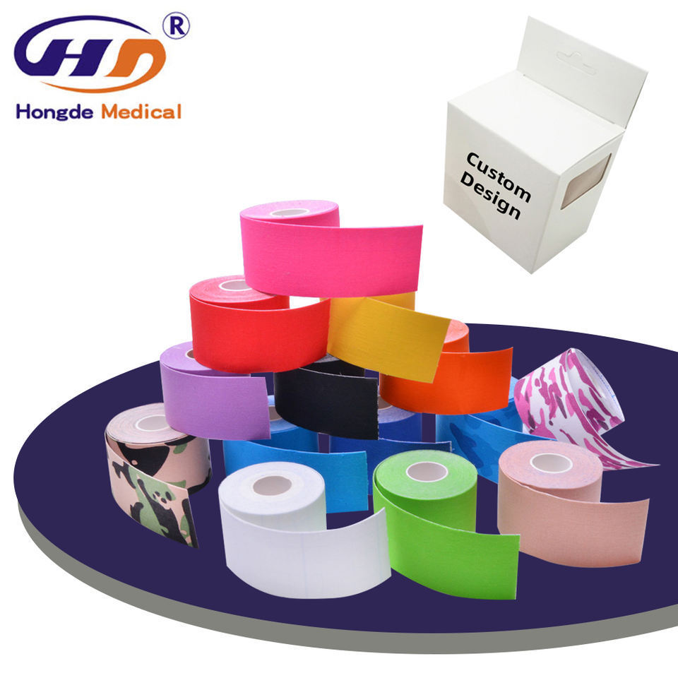 Sports Self Adhesive Bandage Vet Wraps Tape Finger Joints Medical First Aid Kit Pet Elastic Bandage  Cotton Kinesiology Tape