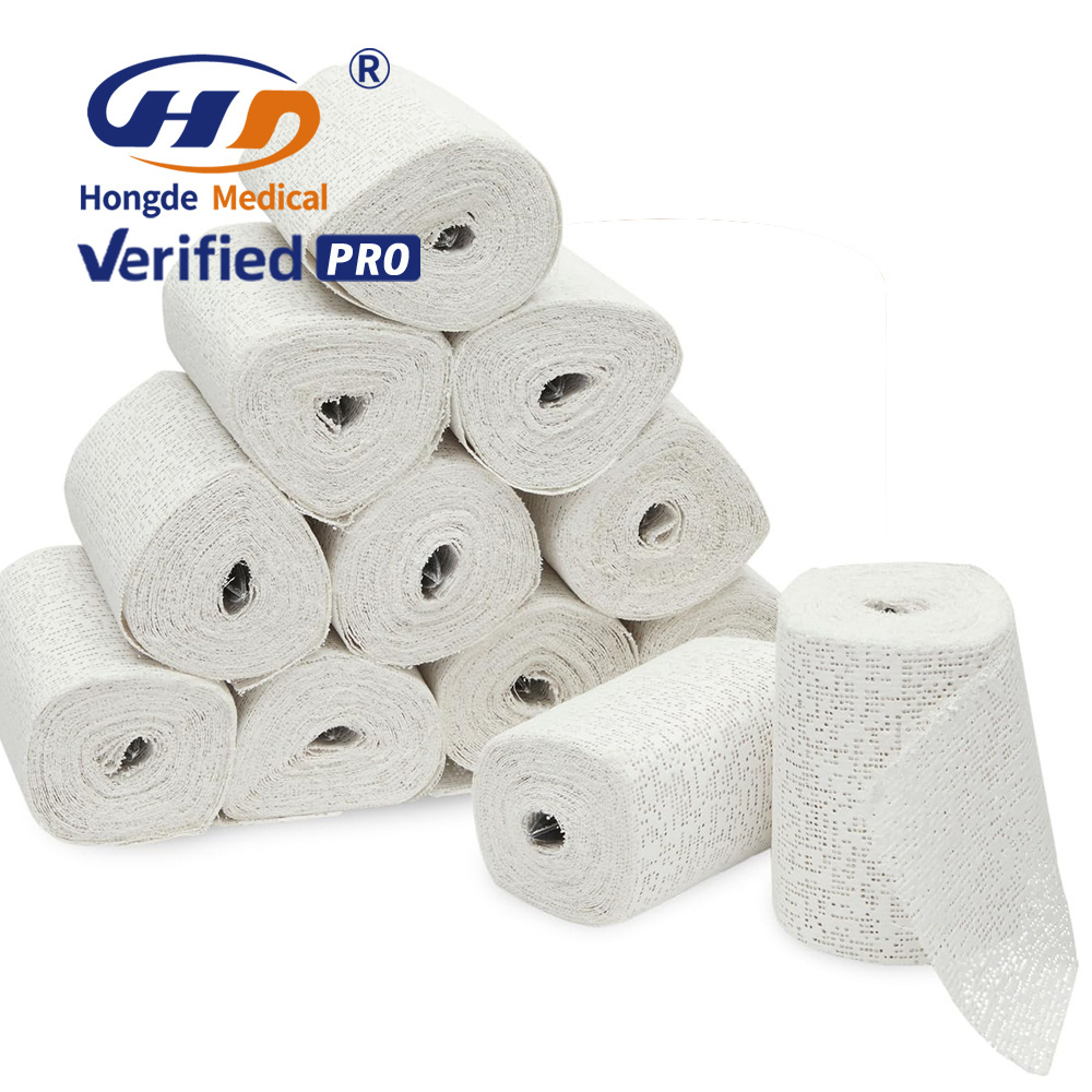 Elastic Spandex Roll Bandages Medical Cotton Gauze Surgical Making Plant Gypsum Bandage POP Bandage