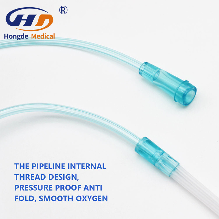 Factory Sterile Disposable Nasopharyngeal Flocked Swab With Pp Tube Nasal Oxygen Cannulac