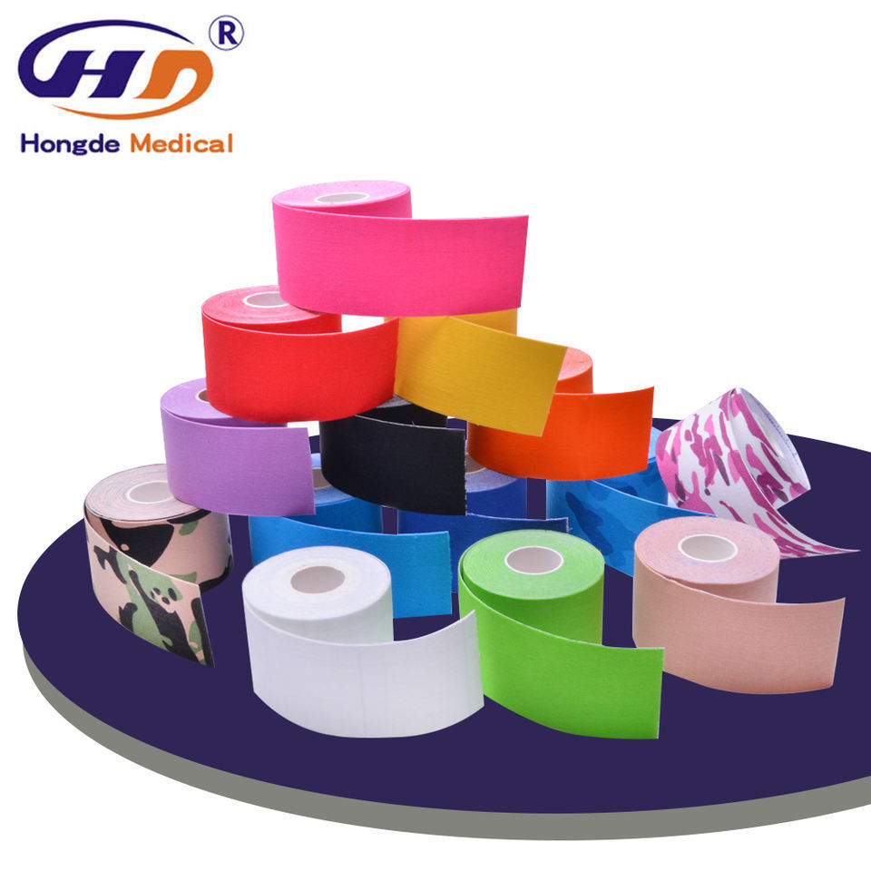 Sports Self Adhesive Bandage Vet Wraps Tape Finger Joints Medical First Aid Kit Pet Elastic Bandage  Cotton Kinesiology Tape