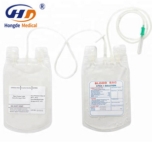 Single Tube Adult Nibp Pressure Cuff Anticoagulant Empty Blood Bag