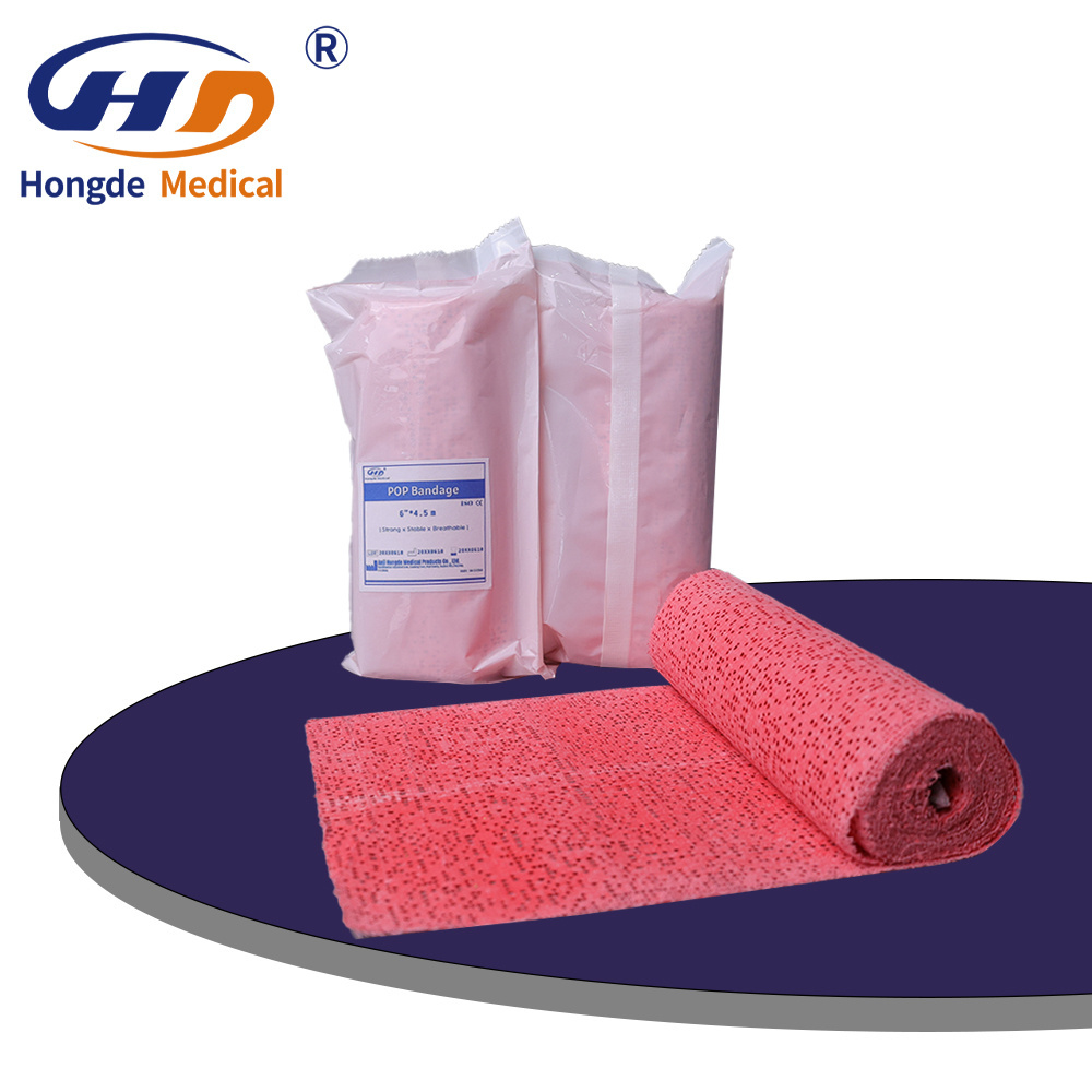 Factory hot selling medical pop bandage plaster bandages plaster gauze bandages red