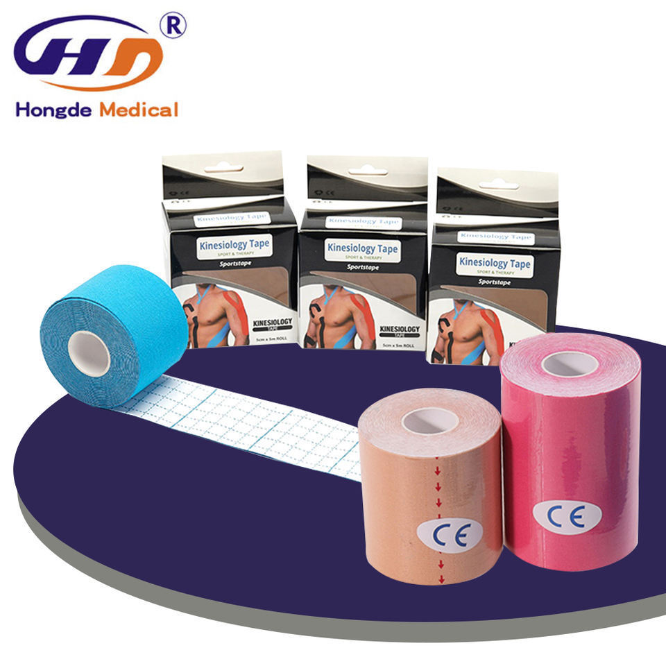 Sports Self Adhesive Bandage Vet Wraps Tape Finger Joints Medical First Aid Kit Pet Elastic Bandage  Cotton Kinesiology Tape