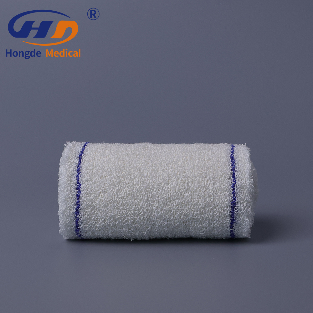 HD07 High Quality Crepe Bandage Factory Supply Medical Cotton Elastic Spandex Bandage 4