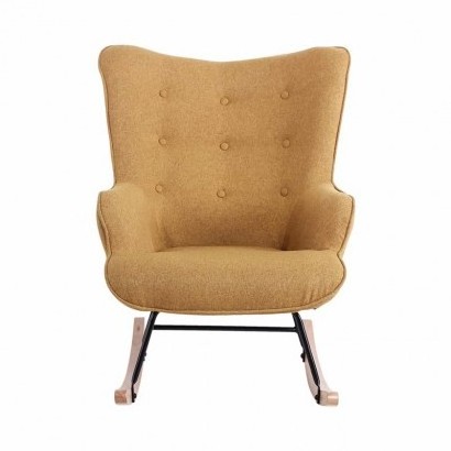 Baby Care Nursery Rocking Upholstered Desk Chair Leisure velvet upholstered  Accent Chair arm chair