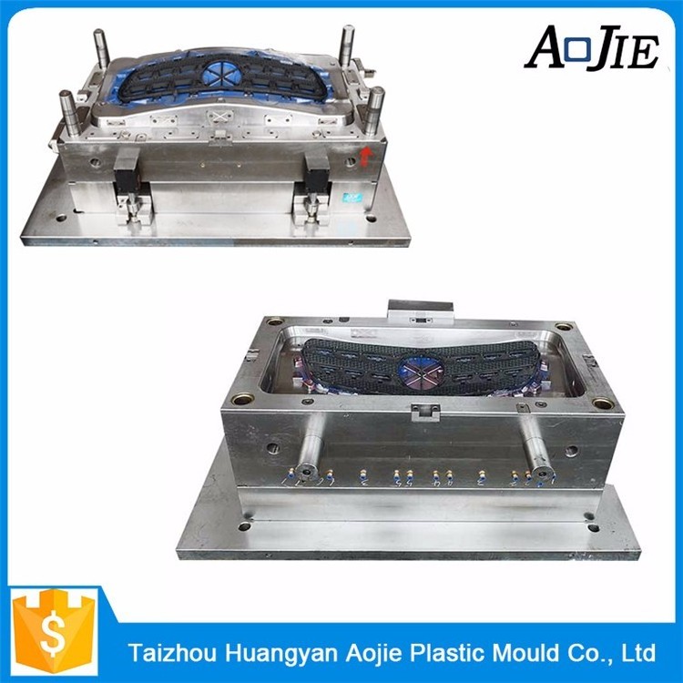 Customized Plastic Injection Mould Making Auto Car Parts Front Bumper Grille Injection Mold Price