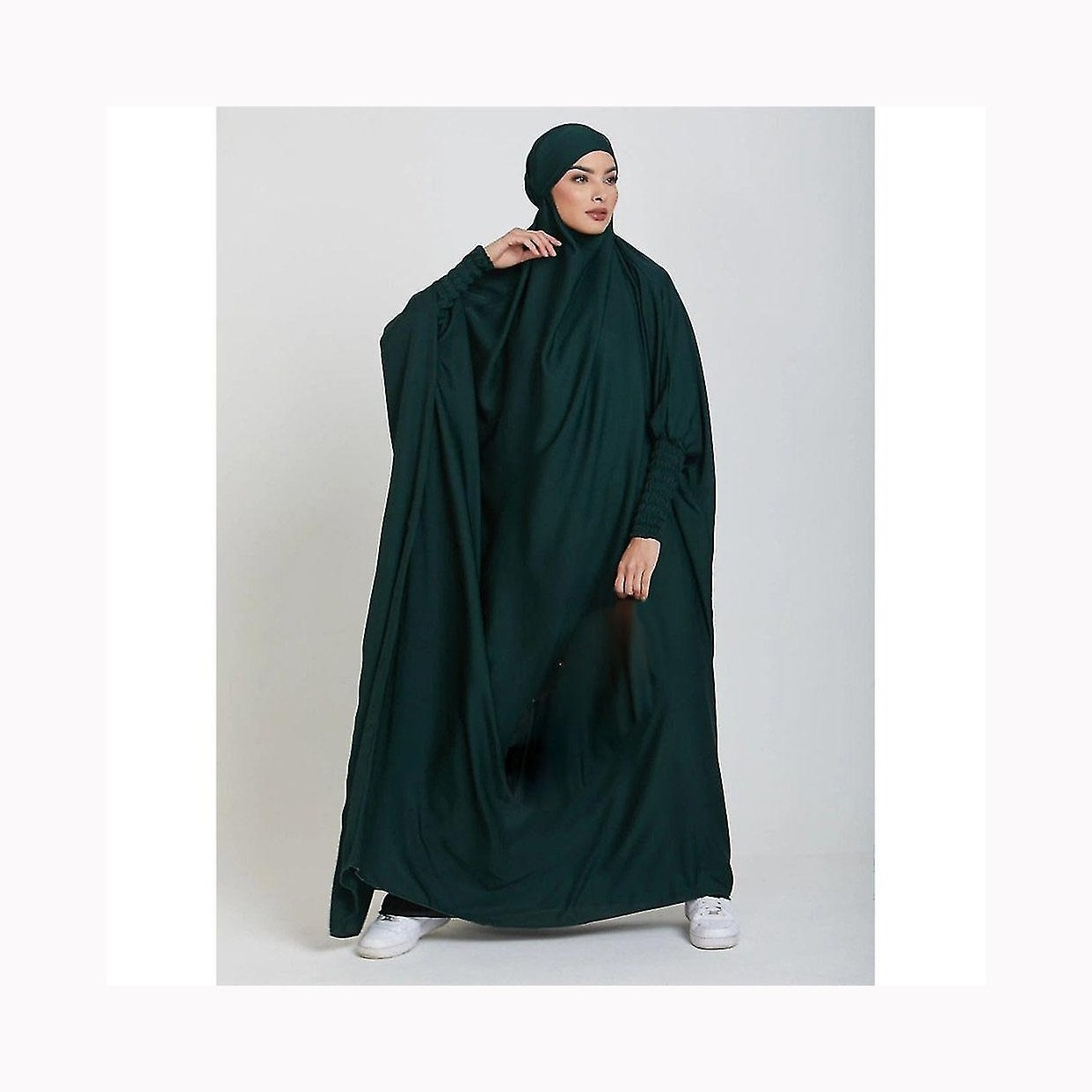 Wholesale Eid Dubai Nida Casual Hoodies Corset Sport Suit Modest Muslim Islamic Clothing Pants Prayer Abaya Two Piece Jilbab Set