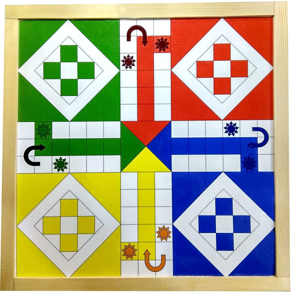 High quality wooden ludo board for family in all sizes in best price Wooden ludo Board Indoor Games by AJM TRADE HOUSE 5