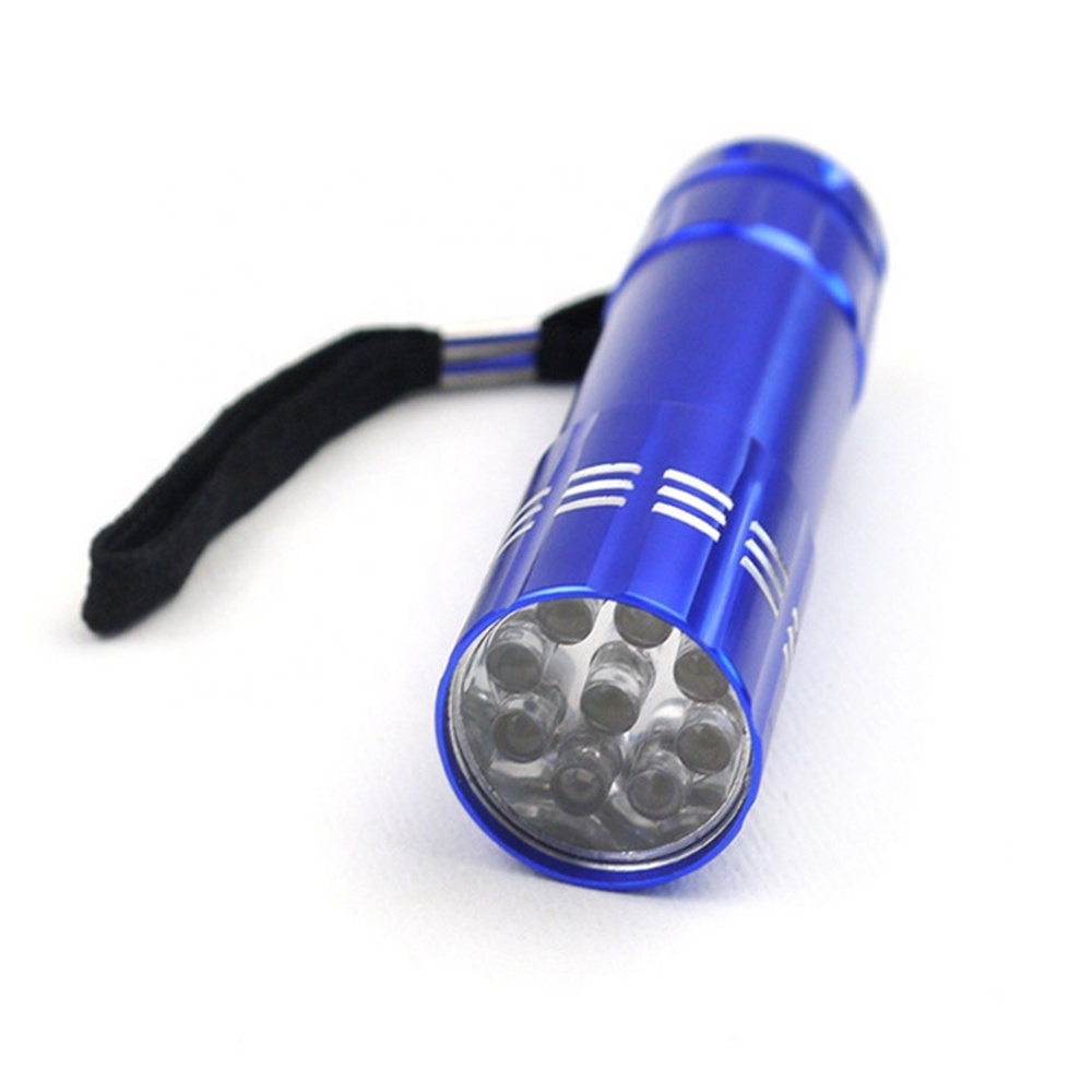 AJOTEQPT Mini 9 led keychain gift custom logo pocket flashlight