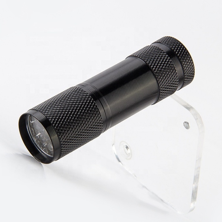 AJOTEQPT Pattern 9 led AAA aluminum alloy led mini small keychain gift flashlight