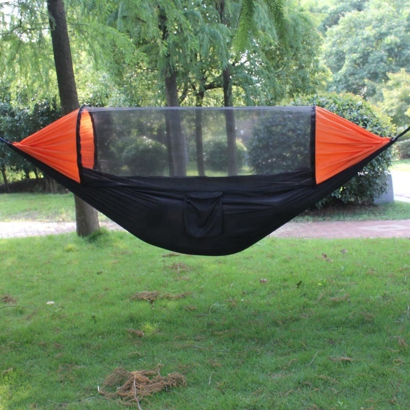 AJOTEQPT Portable Fully Automatic Speed-Opening Sunshade Nylon Hammock for camping with mosquito net