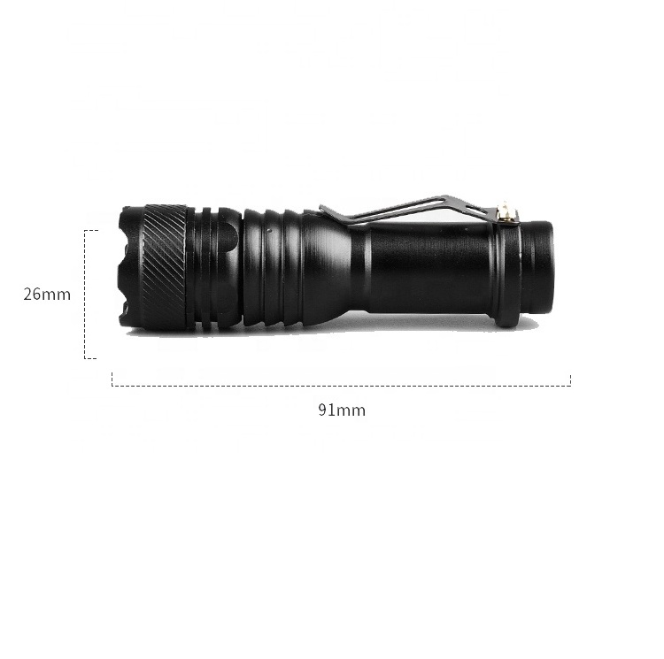 AJOTEQPT Mini Q5 powerful AA tactical telescopic led bright flashlight