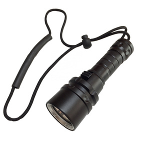 AJOTEQPT Professional Diving Torch Light L2 Flashlight Customized 80m Depth Aluminum Body with Rechargeable Battery IP68 Rating