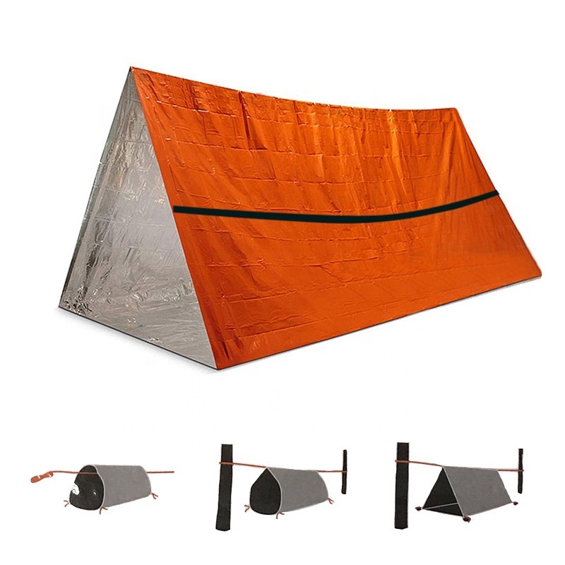 AJOTEQPT Emergency Survival Shelter Tent Waterproof for Outdoor Adventure Camping Hiking