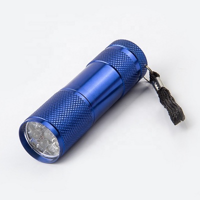 AJOTEQPT Pattern 9 led AAA aluminum alloy led mini small keychain gift flashlight