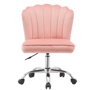 Partner Pink Home Office Chair For Bedroom Living Room Study Flower Side Chair home using