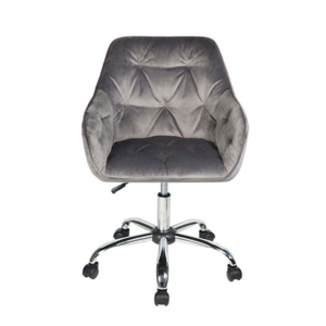 Partner Wholesale Adjustable Relax Gray Fabric Chair Office Chair Salon Stool