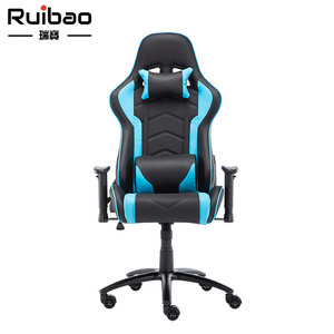 Gaming Chair PU leather with Pocket Spring Cushion, Game Chair with Headrest, Ergonomic Computer Chair 350LBS