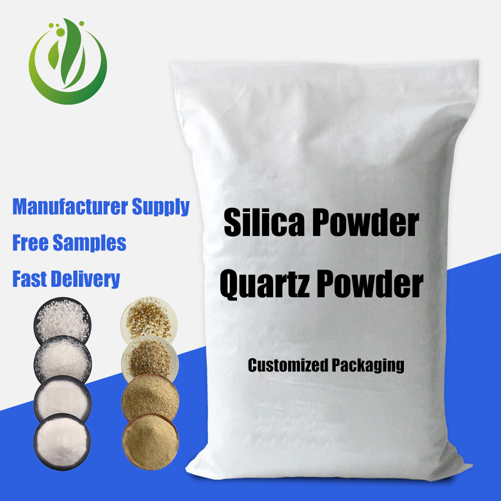 Ceramic Micronized Ground Silica Black Clear Fused White Nano Quartz Sand Crystal Powder Price 200 400 600 Mesh High Purity