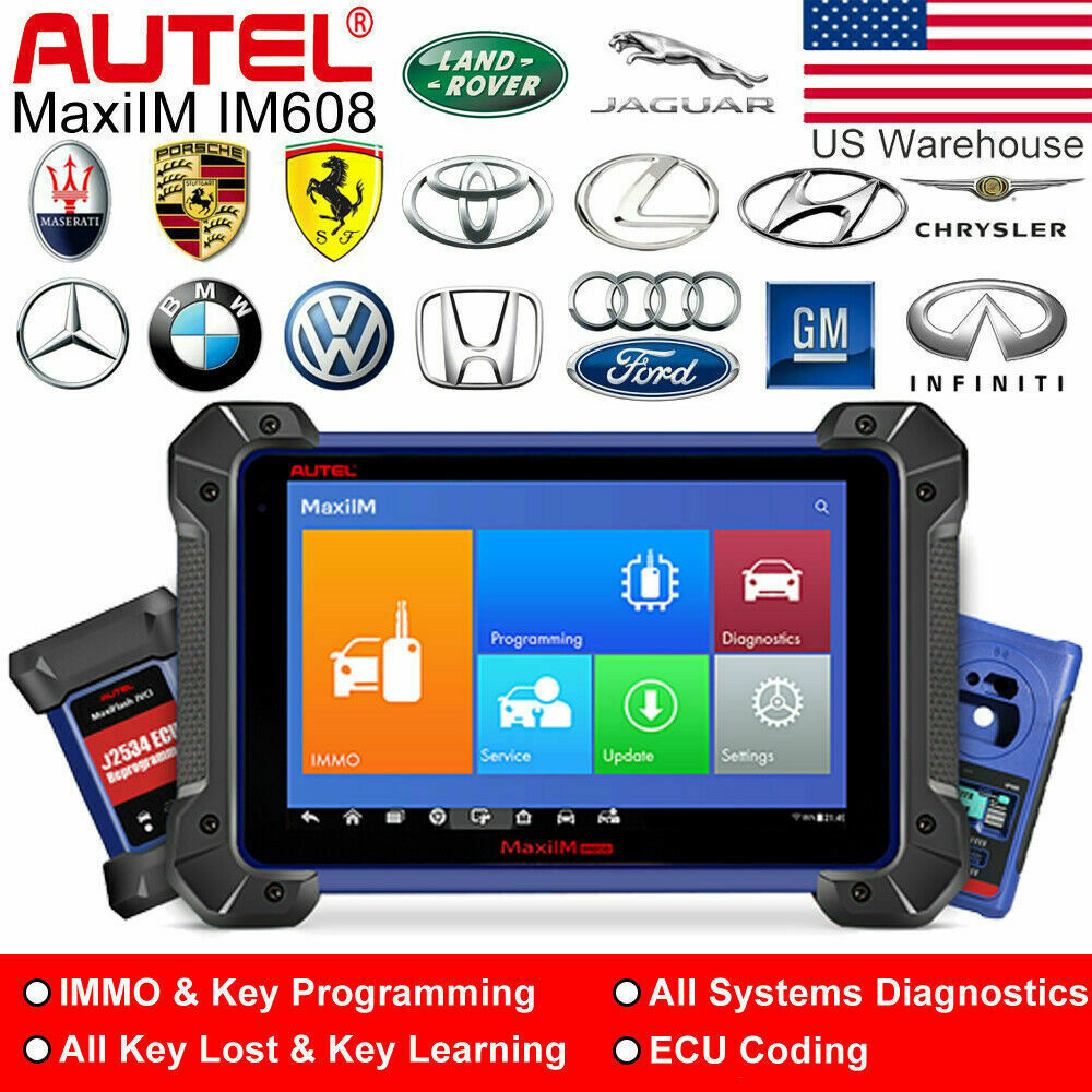 Autel MaxiIM IM608 IMMO Key Programmer OBD 2 Diagnostic Tool Scanner Machine IM608 PROKPA Key Programming Machine for All Cars